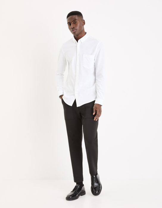Celio Мужская Рубашка Белая Regular [1]