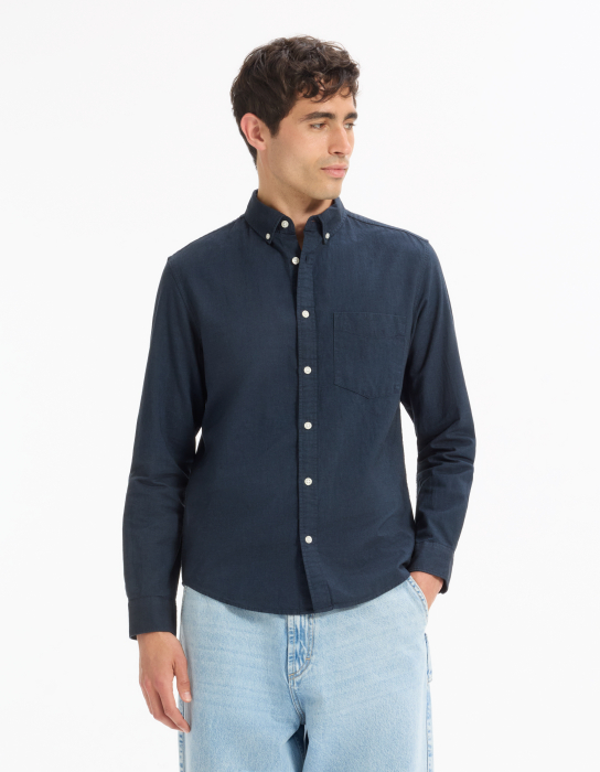 Celio Рубашка Dark Navy  [2]