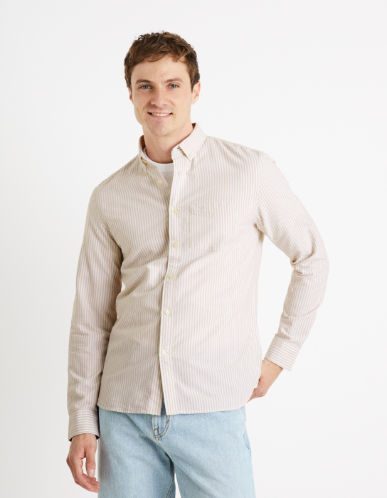 Celio Camasa Bej Regular Barbati [1]