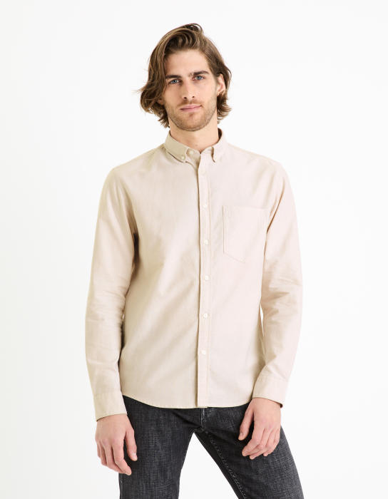 Celio Рубашка Bej Regular [2]