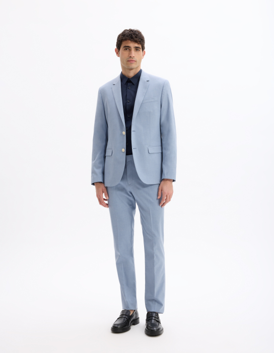 Celio Мужская Рубашка Темно-Синяя Slim [1]