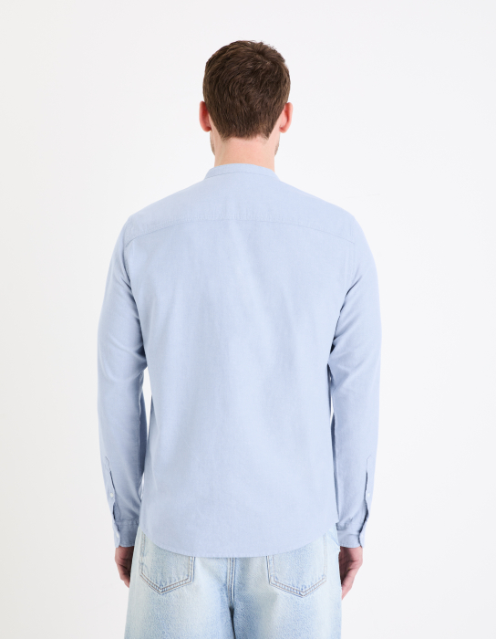 Celio Мужская Рубашка Светло-Синяя Regular [2]