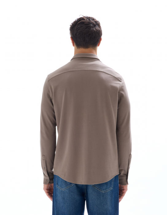 Celio Мужская Рубашка Коричневый [3]