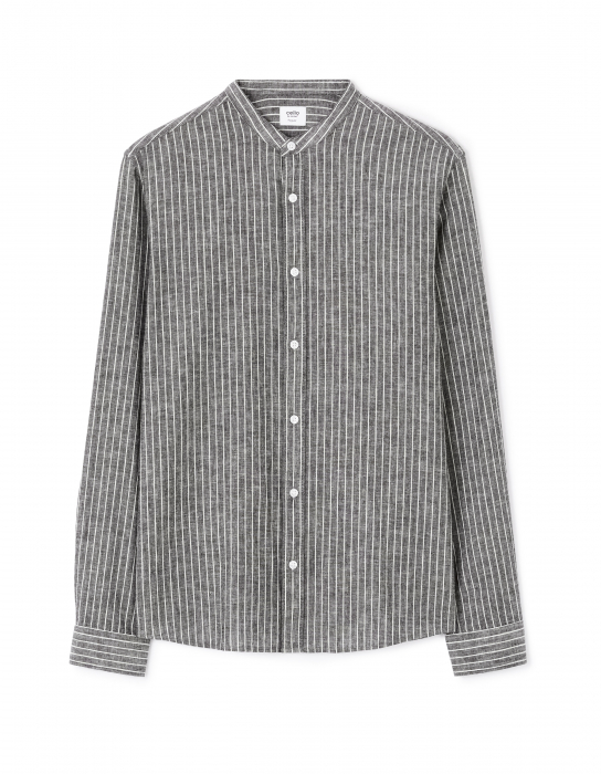 Celio Мужская Рубашка Тёмная Серая  [5]