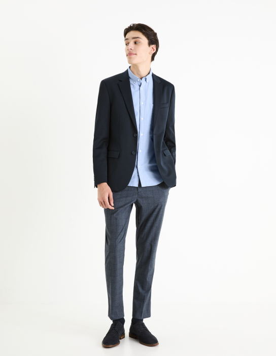 Celio Мужская Рубашка Светло-Синяя Regular [3]
