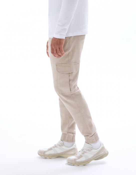 Celio Pantaloni Bej Cargo Barbati [4]