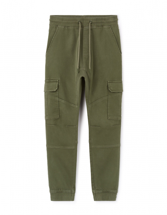 Celio Мужские Брюки Хаки Slim [5]