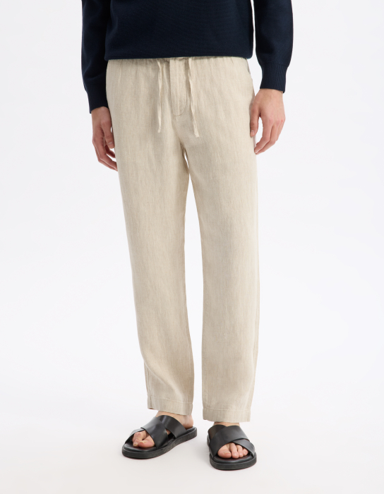 Celio Мужские Брюки Бежевые Straight [1]