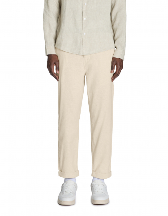 Celio Мужские Брюки Кремовые Straight [1]