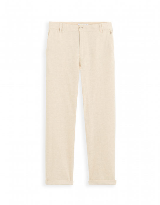 Celio Мужские Брюки Кремовые Straight [6]