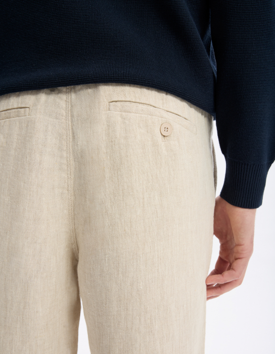 Celio Мужские Брюки Бежевые Straight [5]