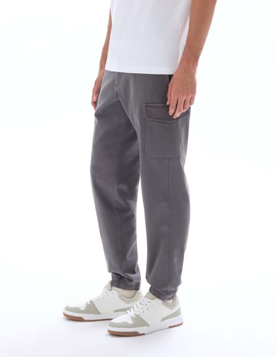 Celio Pantaloni Gri Inchis Straight Barbati [4]