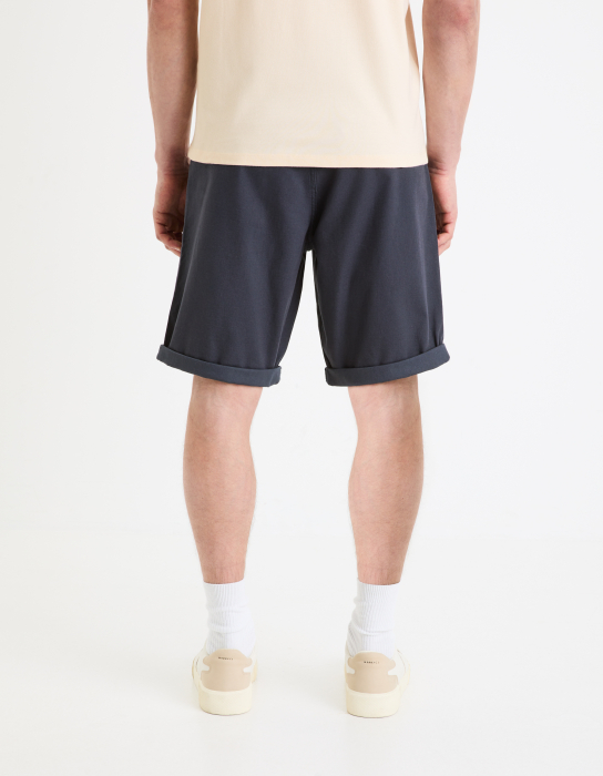 Celio Мужские Шорты Темно-Синие Chino Shorts [2]