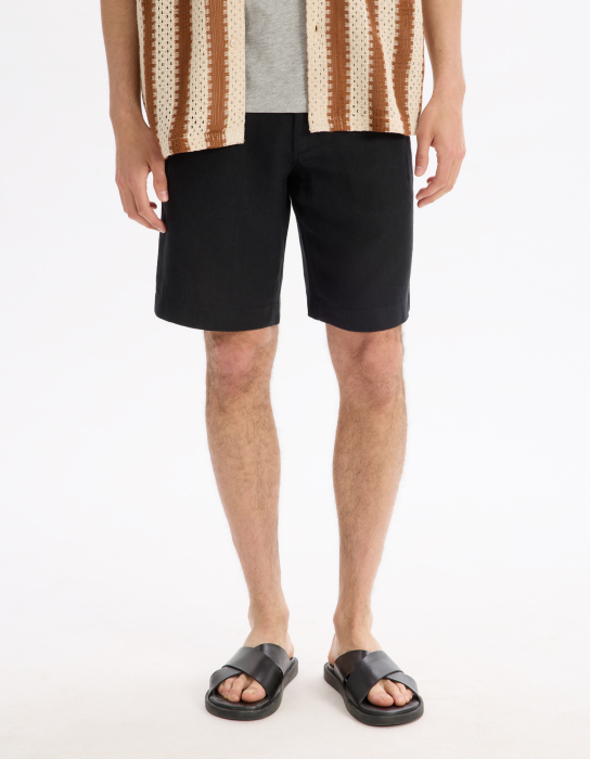 Celio Pantaloni Scurti Negri Regular Barbati [3]