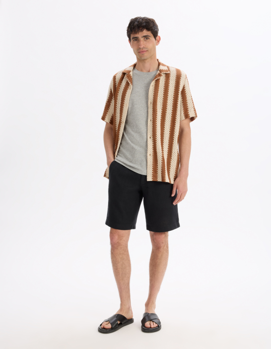 Celio Pantaloni Scurti Negri Regular Barbati [2]