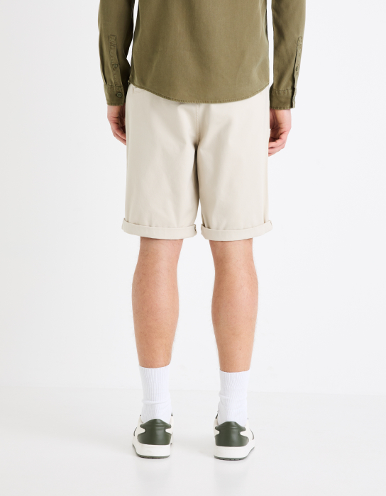 Celio Мужские Шорты Кремовые Chino Shorts [3]