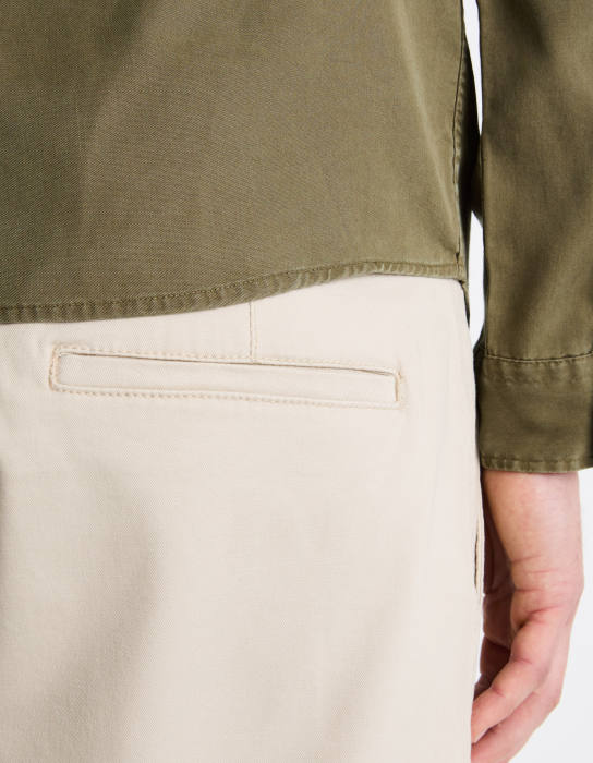 Celio Мужские Шорты Кремовые Chino Shorts [5]