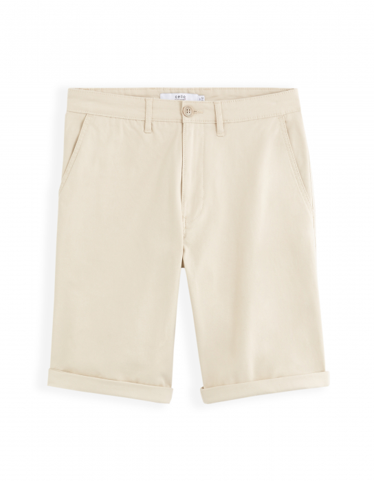 Celio Мужские Шорты Кремовые Chino Shorts [7]