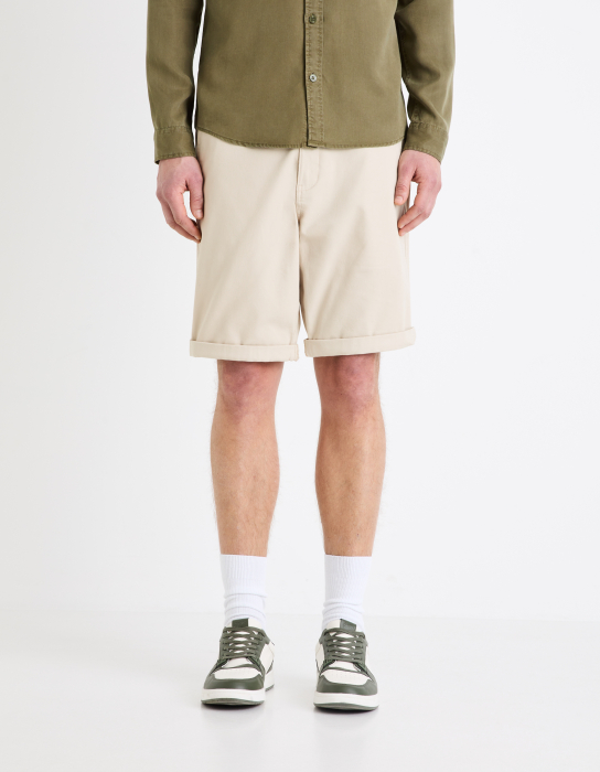Celio Мужские Шорты Кремовые Chino Shorts [2]