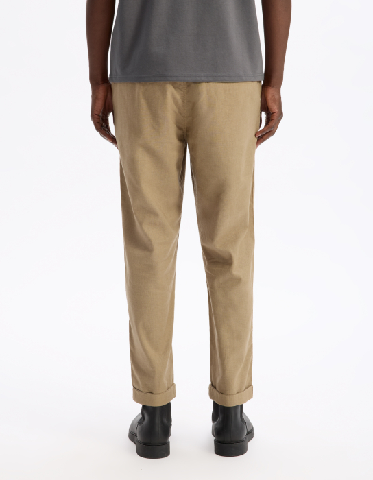 Celio Мужские Брюки Бежевые  [3]
