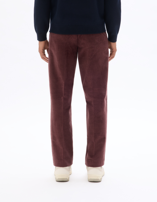 Celio Pantaloni Rosii-Visiniii Straight Barbati [3]