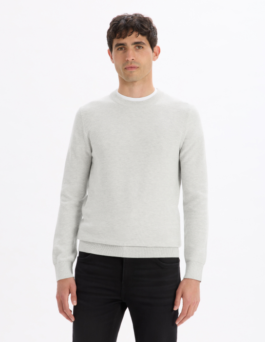 Celio Мужской Свитер Светло-Серый Slim [3]