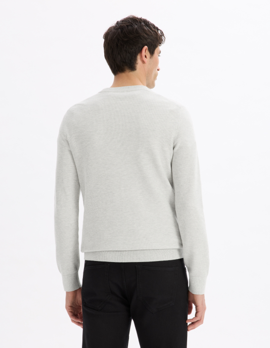 Celio Мужской Свитер Светло-Серый Slim [4]