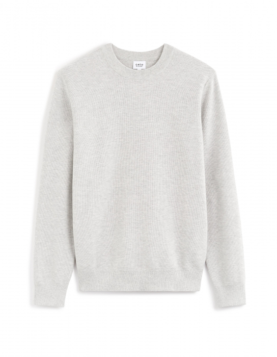 Celio Мужской Свитер Светло-Серый Slim [5]