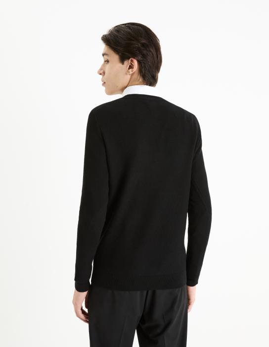 Celio Мужской Свитер Чёрный Slim [2]