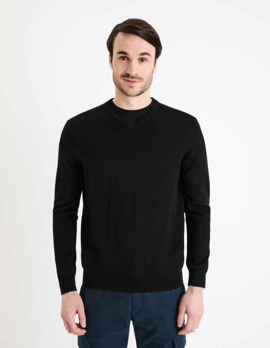 Celio Мужской Свитер Чёрный Regular [3]