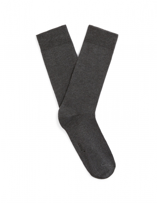 Celio Sosete Gri Inchis Sock - Tige Haute Barbati [1]