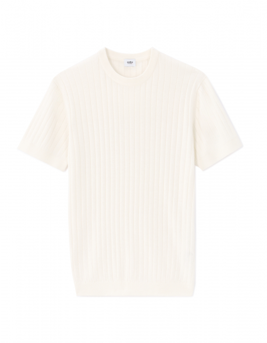 Celio Мужская Футболка Кремовая  [1]
