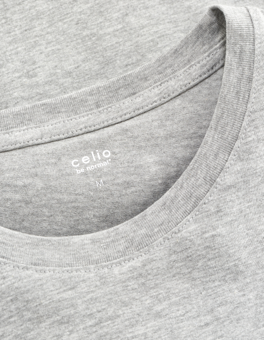 Celio Tricou Gri Deschis Straight Barbati [5]