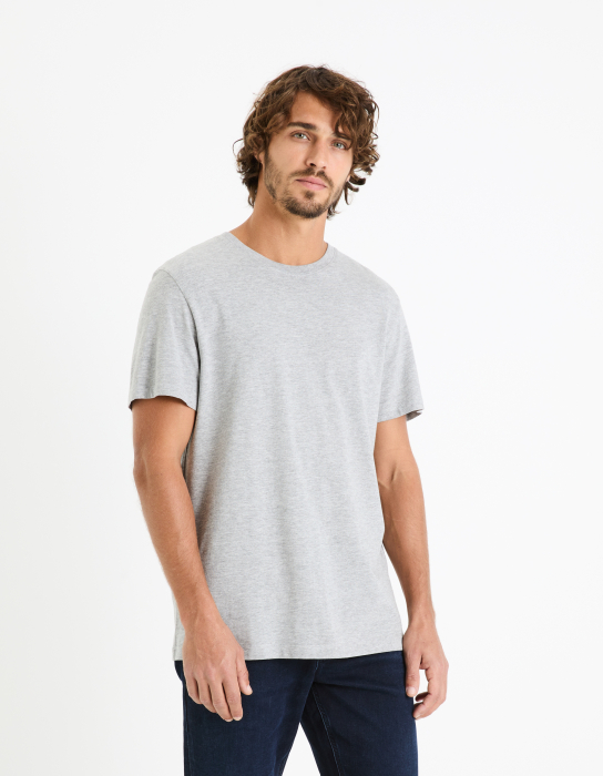 Celio Tricou Gri Deschis Straight Barbati [1]