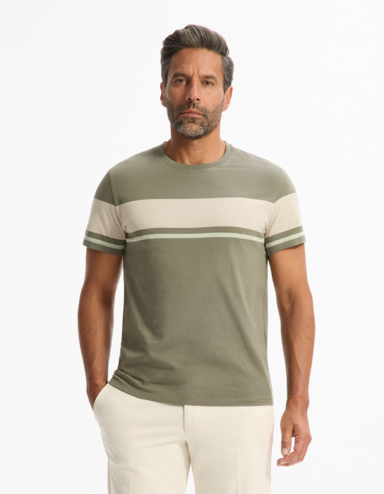 Celio Мужская Футболка Хаки  [3]