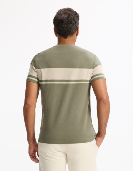 Celio Мужская Футболка Хаки  [3]