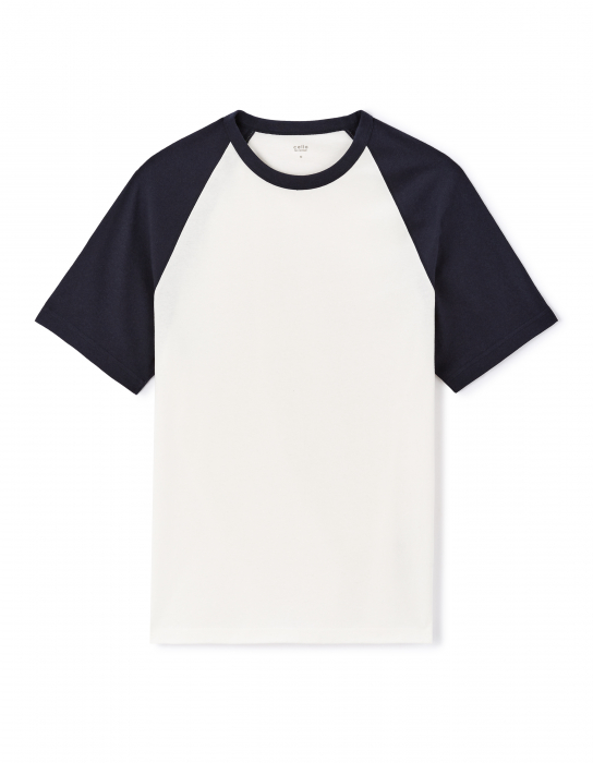 Celio Мужская Футболка Белая/Синяя Boxy [1]