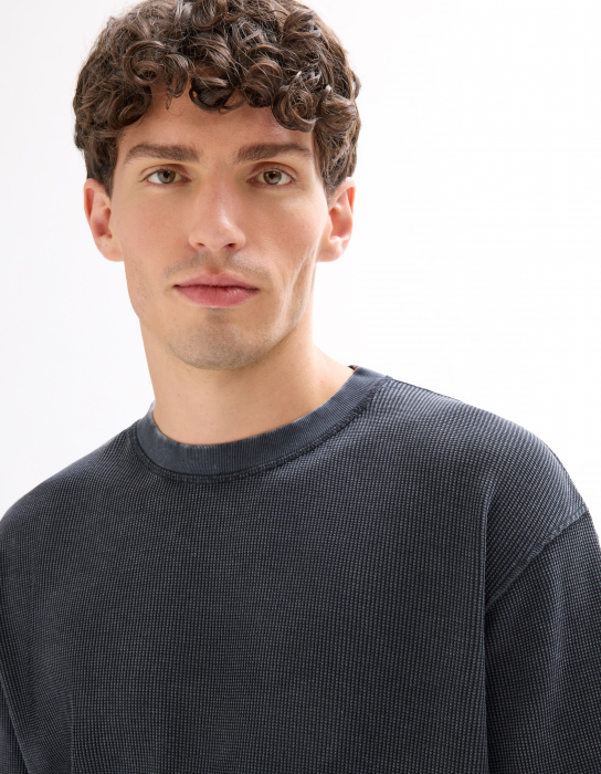 Celio Tricou Gri Inchis  Barbati [4]