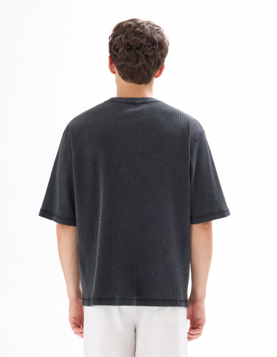 Celio Tricou Gri Inchis  Barbati [2]