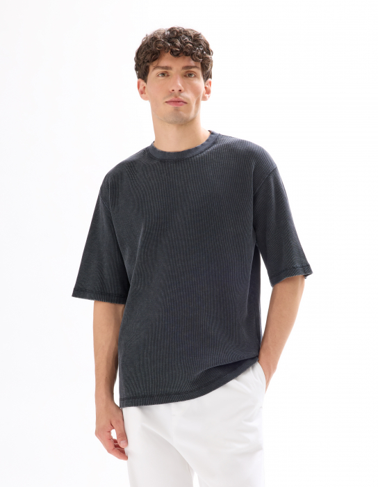 Celio Tricou Gri Inchis  Barbati [1]