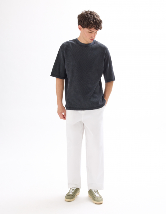 Celio Tricou Gri Inchis  Barbati [3]
