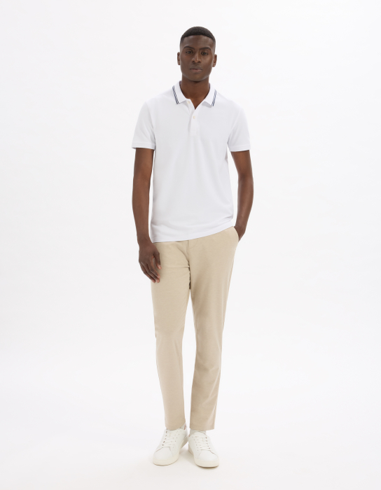 Celio Футболка-Поло Optical White  [3]