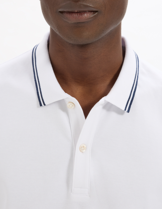 Celio Футболка-Поло Optical White  [4]