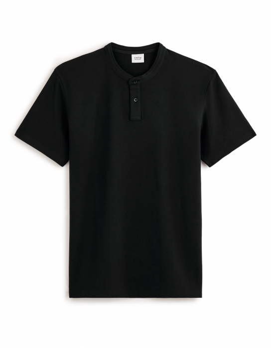 Celio Мужская Футболка-Поло Чёрная Regular [4]
