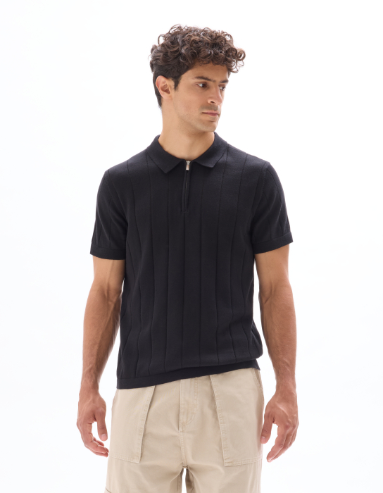 Celio Tricou Polo Negru  Barbati [2]