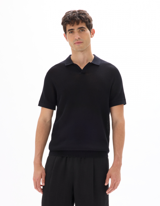 Celio Tricou Polo Ciot Negru  Barbati [2]