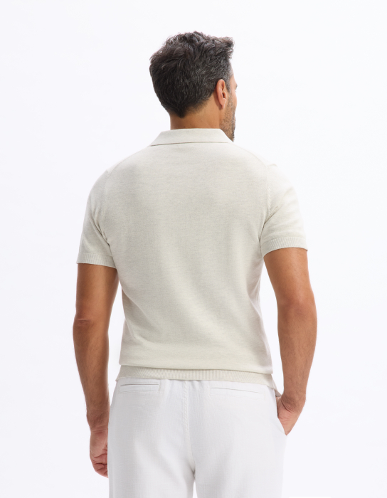 Celio Tricou Polo Crem  Barbati [3]
