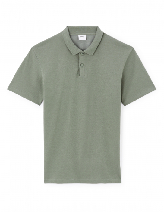Celio Tricou Polo Verde Masliniu Regular Barbati [1]