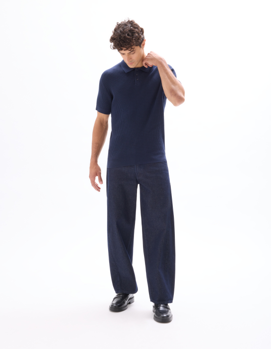 Celio Tricou Polo Indigo  Barbati [1]