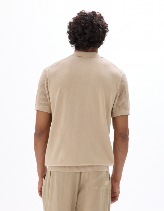 Celio Tricou Polo Nisip  Barbati [3]